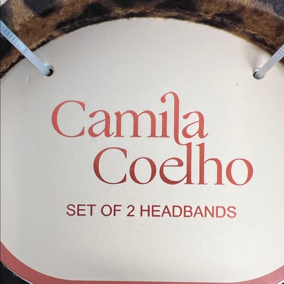 Camila Coelho | Leopard / Black Print Headbands - Picture 2 of 7
